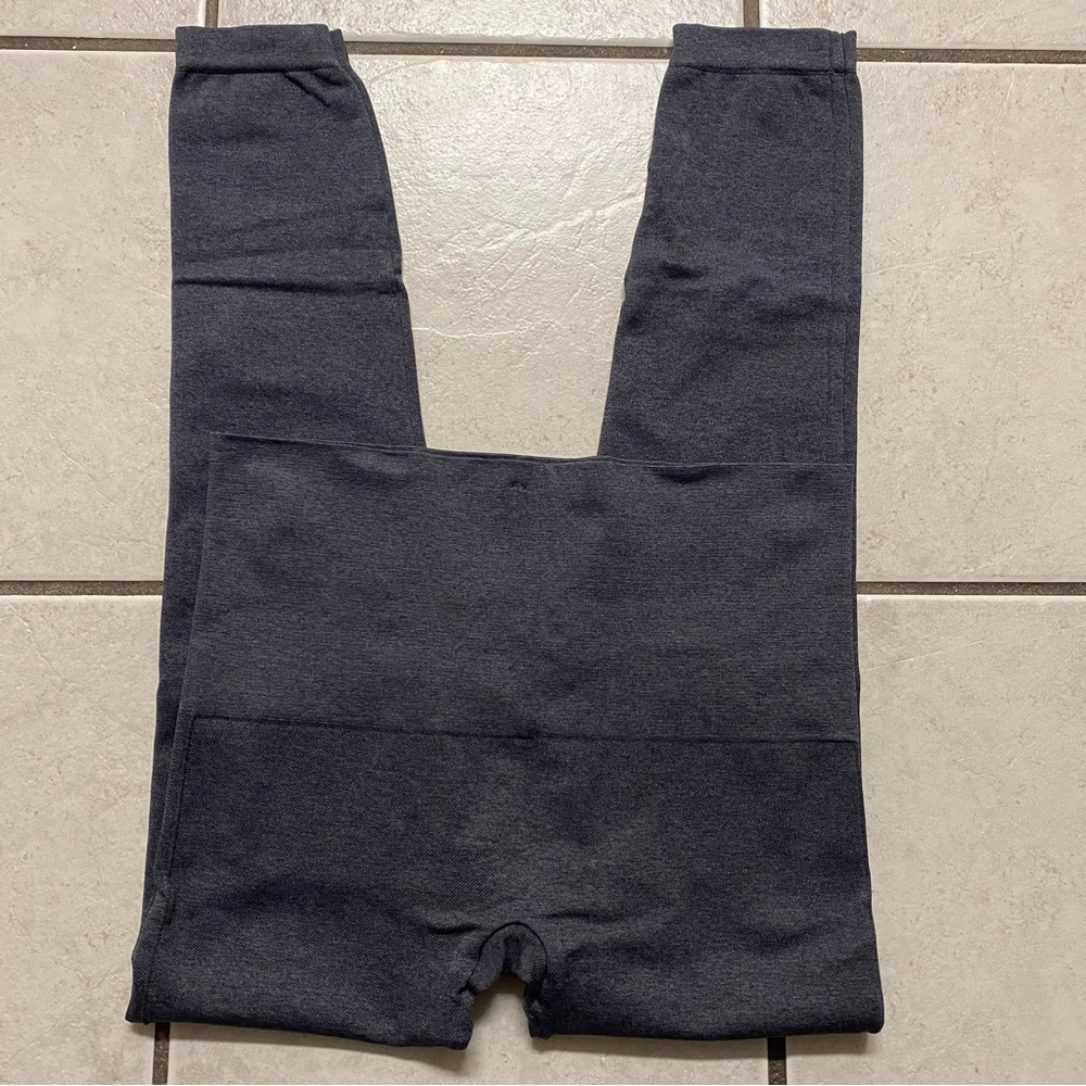 Spanx Womens Gray Wide Waist Soft Stretch Athleisure Workout Leggings Size XL - Picture 3 of 7